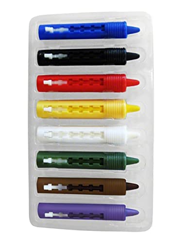 Smiffys Make-Up Fx, Set Matite Per Il Make Up Retraibile, 8 In Un Pacco