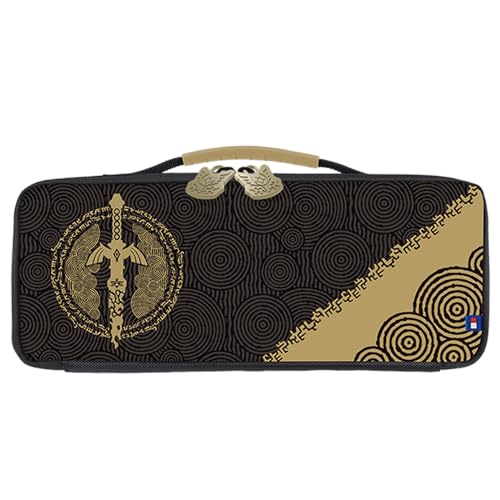 Hori Nintendo Switch Cargo Pouch (The Legend Of Zelda™: Tears Of The Kingdom Edition) - Adattatore Ca E Custodia Da Viaggio Compatibile Split Pad Pro
