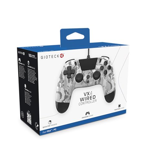 Gioteck Vx4 Controller Cablato Per Playstation 4 (Ps4) - Blu