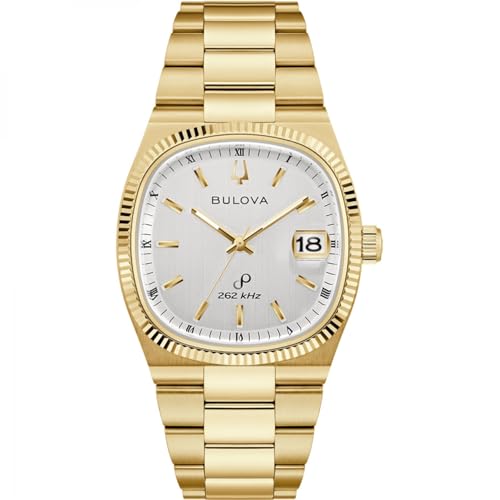 Orologio Uomo Bulova Super Seville Dorato 97B223 Precisionist Cassa E Bracciale Acciaio