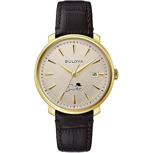 Bulova Orologio Automatico The Best Is Yet To Come Da Uomo Analogico Automatico Con Cinturino In Pelle 97B200