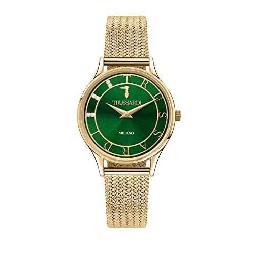 Trussardi T-Star Orologio Donna Solo Tempo In Acciaio, Pvd Oro - R2453152504