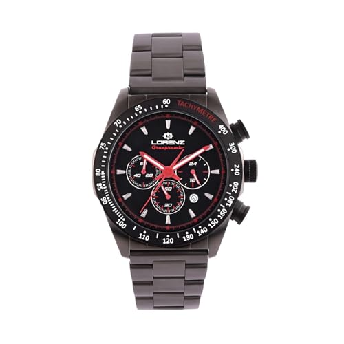 Lorenz - Orologio Sportivo Da Uomo - Orologio Cronografo Al Quarzo Modello Granpremio 030232Aa - Orologio Con Cinturino In Acciaio