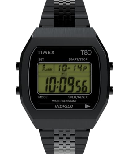Timex Orologio Digitale Al Quarzo Da Uomo Con Cinturino In Acciaio Inossidabile Tw2W91600