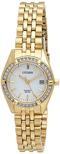 Citizen Analog Mother Of Pearl Dial Women'S Watch-Eu6062-50D