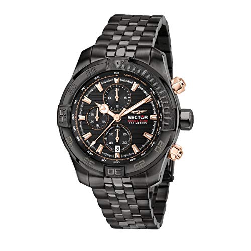 Sector No Limits Orologio Da Uomo, Collezione Diving Team, Cronografo, Al Quarzo - R3273635003