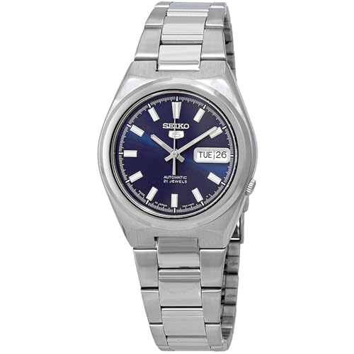 Seiko 5 Orologio Automatico Made In Japan Snkc51J1, Blu, Moderno