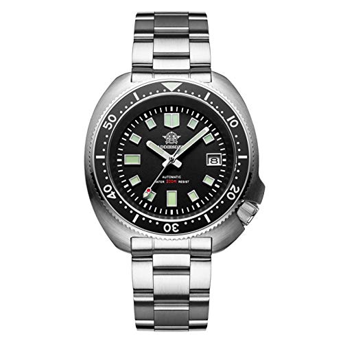 Addiesdive Orologio Automatico Uomo Luminescente Orologi Subacquei In Acciaio Meccanici Nh35 Movimento Diver 200M/20Atm
