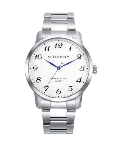 Viceroy Orologio Grand 41145-05 Da Uomo In Acciaio Inossidabile Bianco