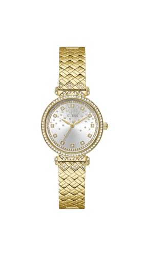 Guess Orologio Analogico Al Quarzo Donna Con Cinturino In Acciaio Inossidabile Gw0763L2
