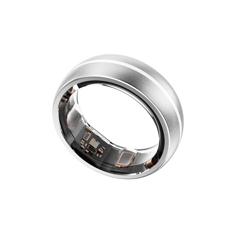 Nextring N2 Smart Health Ring Rosa Opaco Argento Opaco Nero Opaco, Argento Opaco, 7