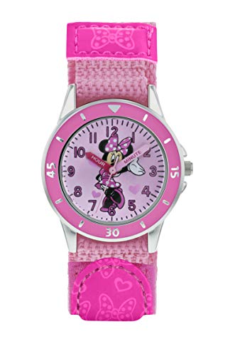 Minnie Mouse Orologio Analogico Quarzo Bambina Con Cinturino In Tessuto Mn5106
