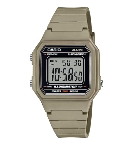 Casio Orologio Analogico-Digitale Uomo Con Cinturino In Acciaio Inossidabile W-217H-5Avdf