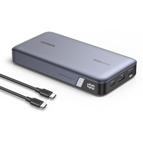 Ugreen 10000 Mah Power Bank 22.5 W Ricarica Rapida, Powerbank Usb A Usb C Caricatore Portatile Qc 3.0 Pd 3.0 Powerbank, Display Digitale, Batteria Por