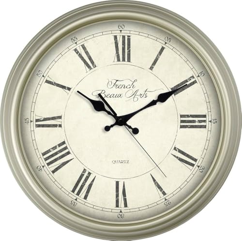 Eurotime 89891-12 Quarz Orologio A Parete 31Cm Elfenbein