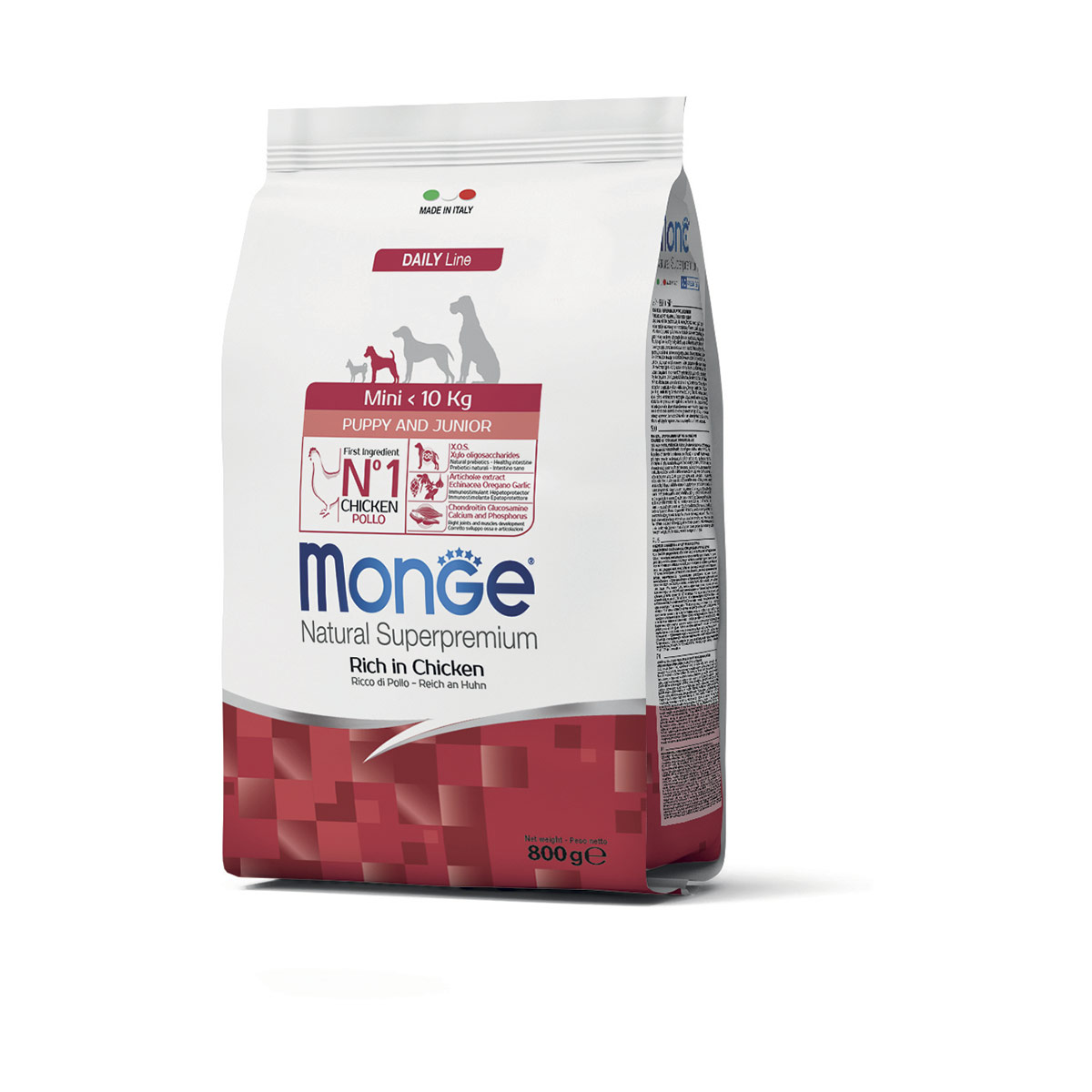 Monge natural superpremium mini puppy & junior ricco di pollo - 800 gr - croccantini per cani - spedizione gratis 1° ordine + scegli lo sconto bzr5 /