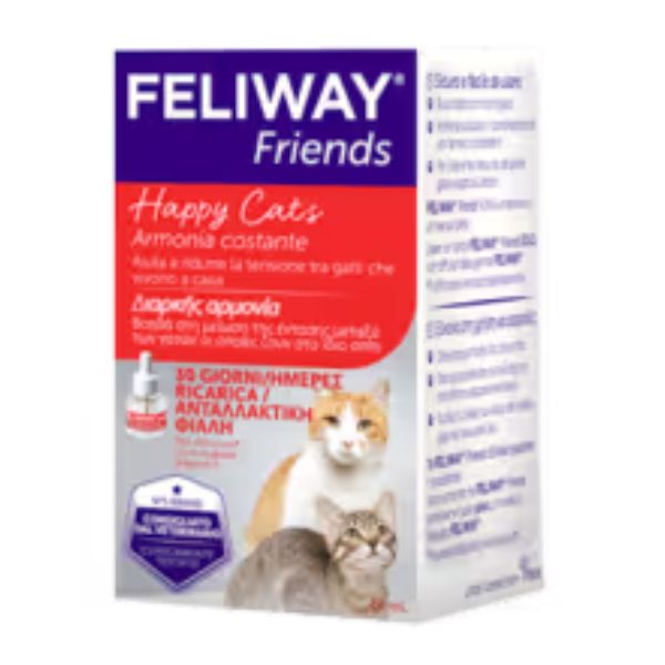 Feliway friends ricarica - 48 ml - spedizione gratis 1° ordine + scegli lo sconto bzr5 / bzr20