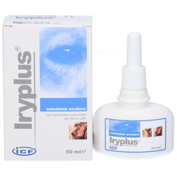Iryplus detergente oculare icf per cani e gatti - 50 ml - spedizione gratis 1° ordine + scegli lo sconto bzr5 / bzr20
