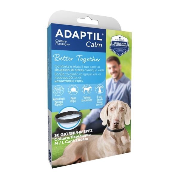 Adaptil calm collare calmante per cani - 70cm - spedizione gratis 1° ordine + scegli lo sconto bzr5 / bzr20