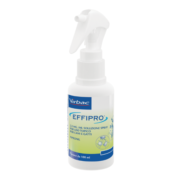 Virbac effipro antiparassitario spray per cani e gatti - 100 ml - antiparassitario per cani - spedizione gratis 1° ordine + scegli lo sconto bzr5 / bz