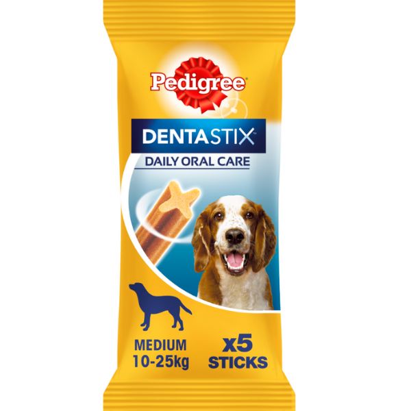 Pedigree dentastix medium snack per l'igiene orale - 5 pezzi - spedizione gratis 1° ordine + scegli lo sconto bzr5 / bzr20