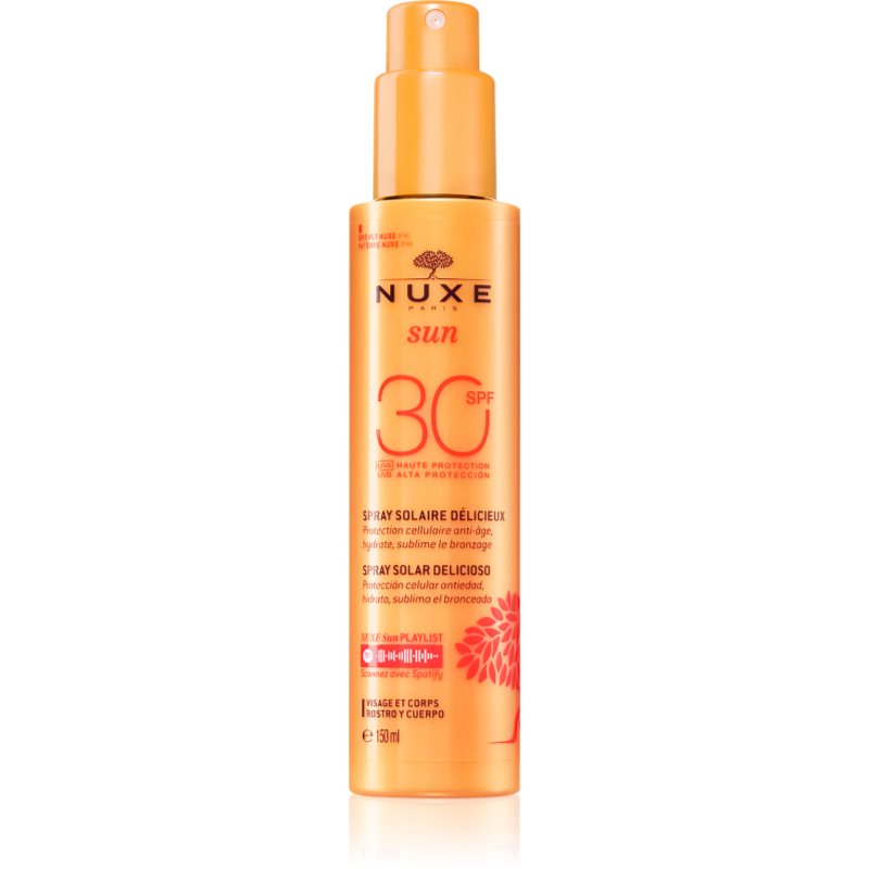 Nuxe Sun Delicious Solar Spray Spray Abbronzante Per Viso E Corpo Spf 30 150 Ml