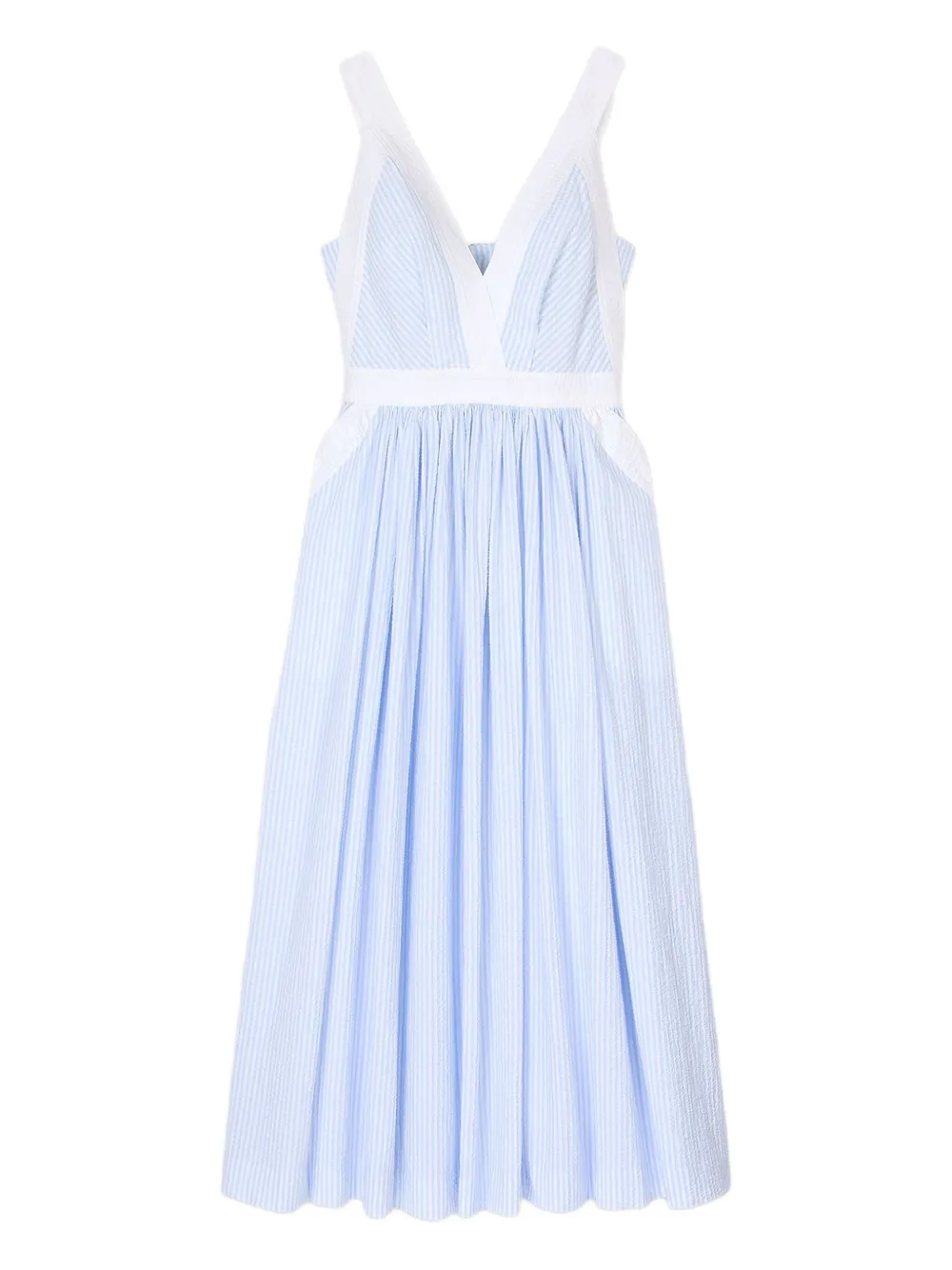 SANDRO striped maxi dress - Blu