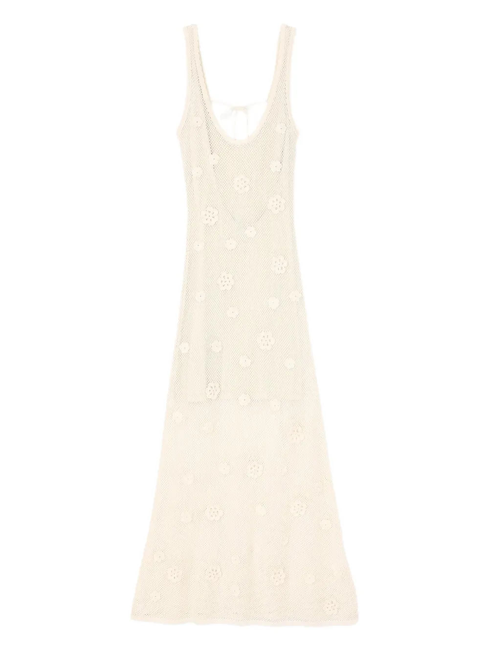 SANDRO knitted maxi dress - Toni neutri