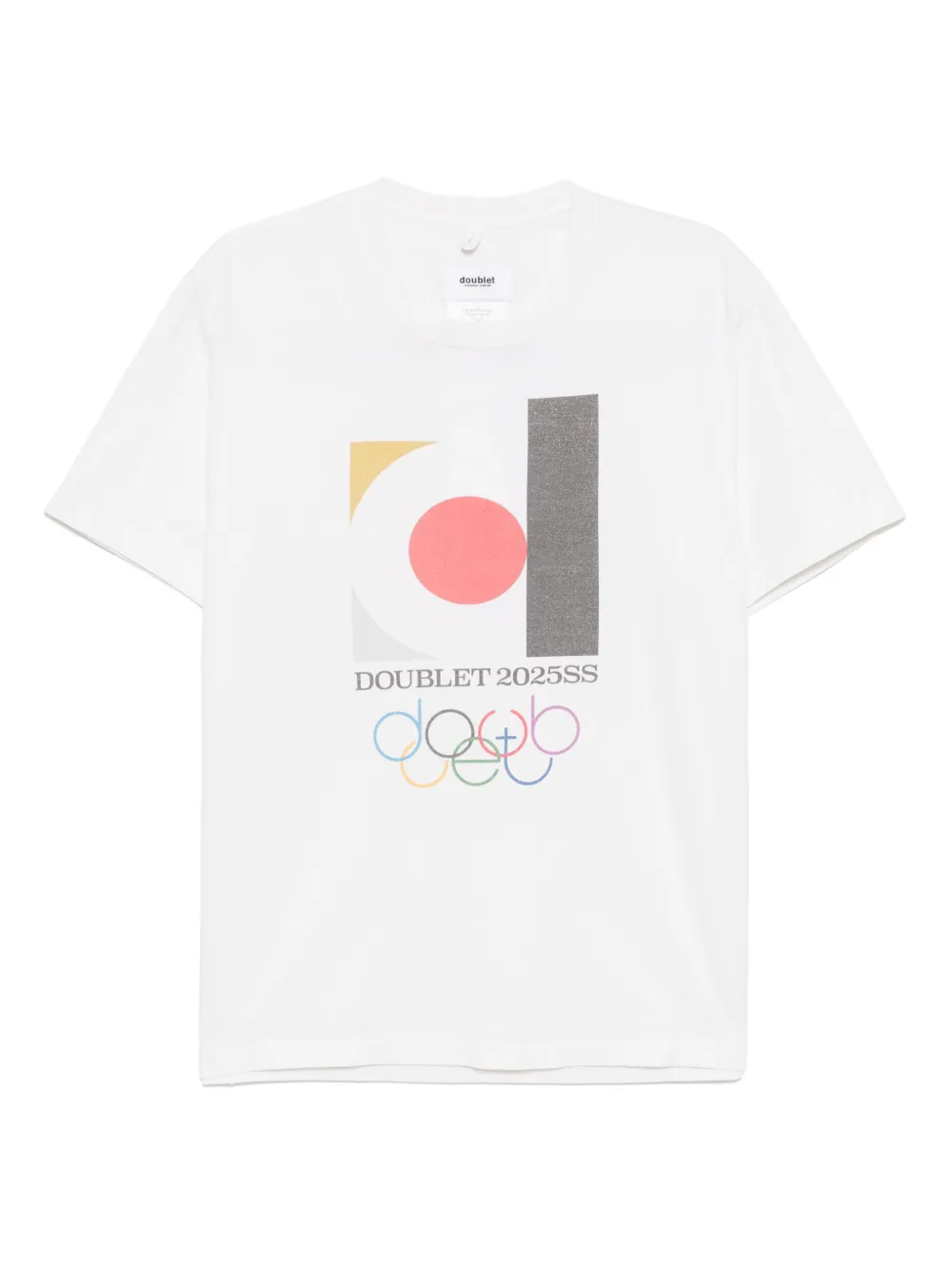 Doublet Doublet 2025Ss logo t-shirt - Bianco
