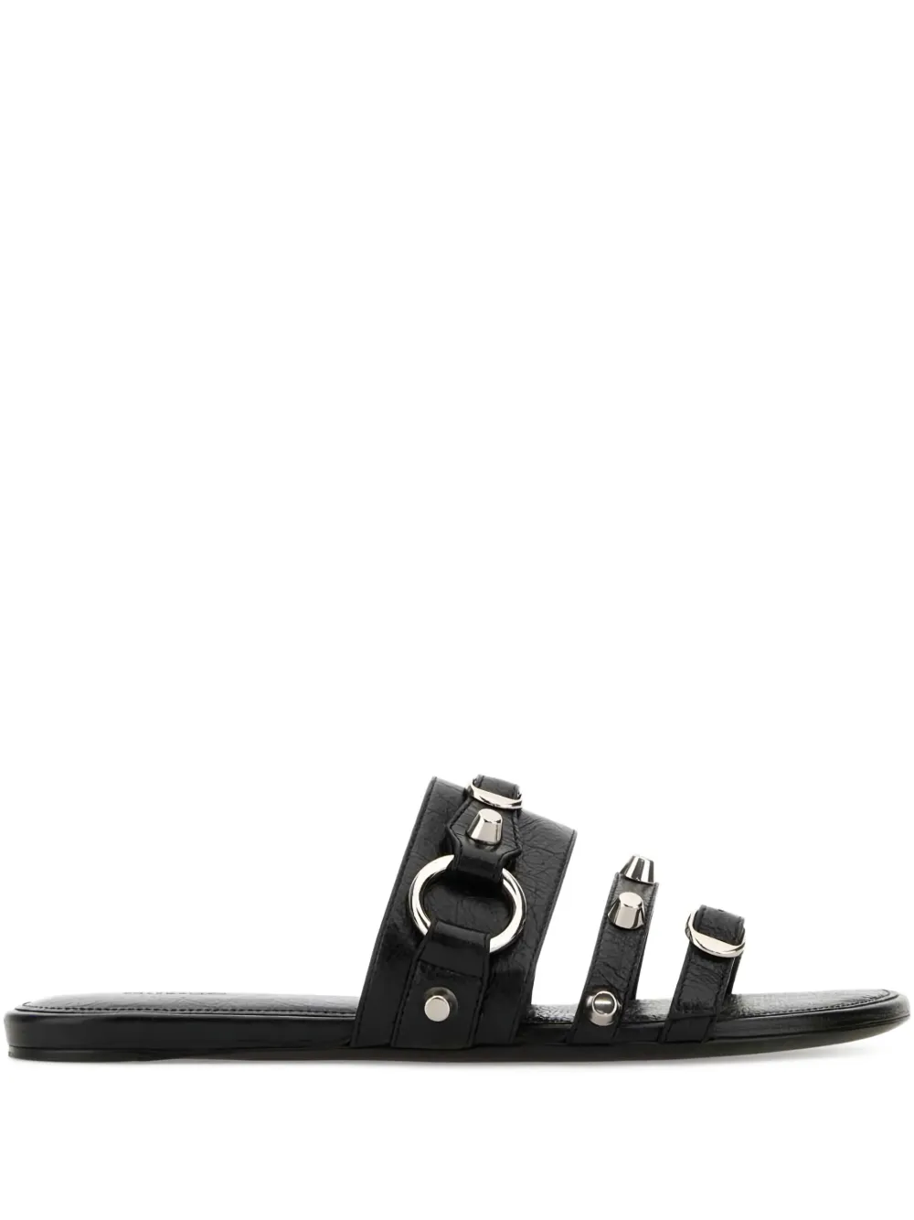 Balenciaga City stud-embellished slide sandals - Nero