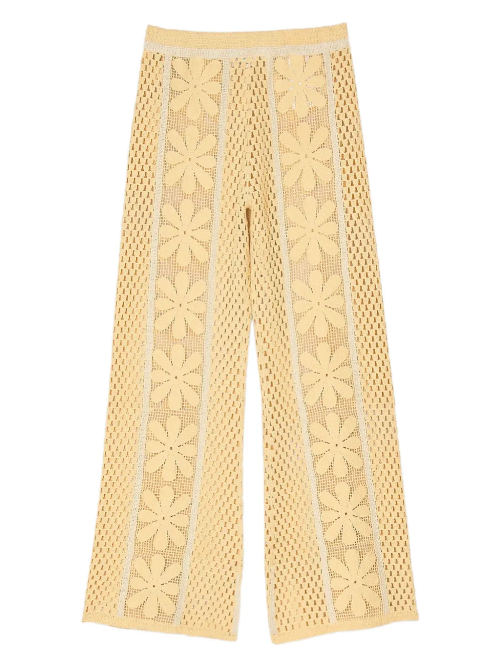SANDRO embroidery trousers - Giallo