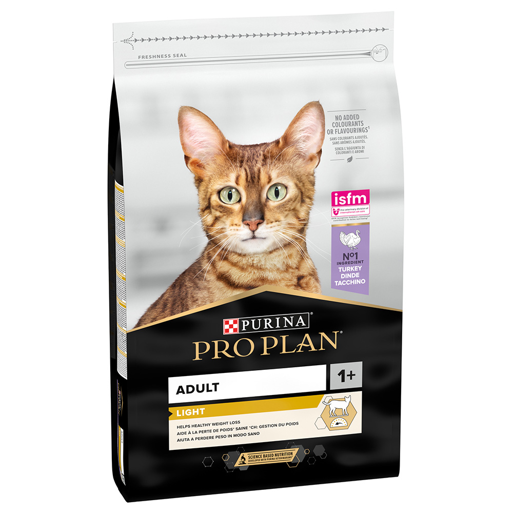 PURINA PRO PLAN Light Adult Ricco in Tacchino Crocchette per gatti - 10 kg