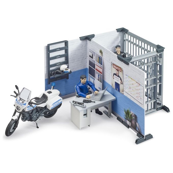 BRUDER Police Station with Motorcycle 1 St