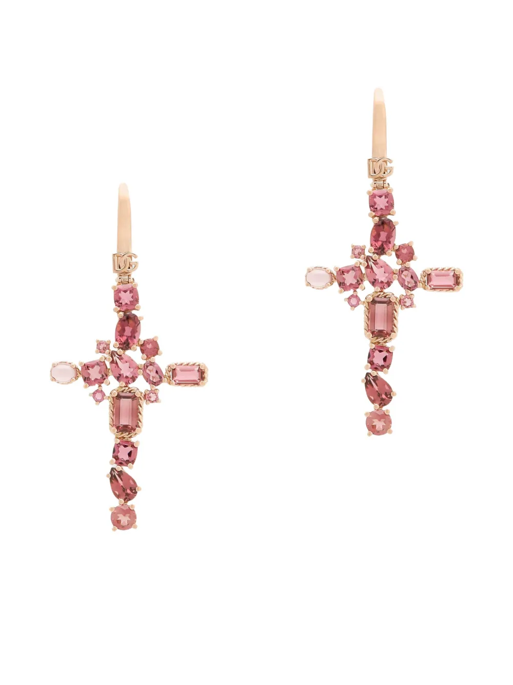 Dolce & Gabbana 18kt red gold Anna tourmaline earrings - Rosso
