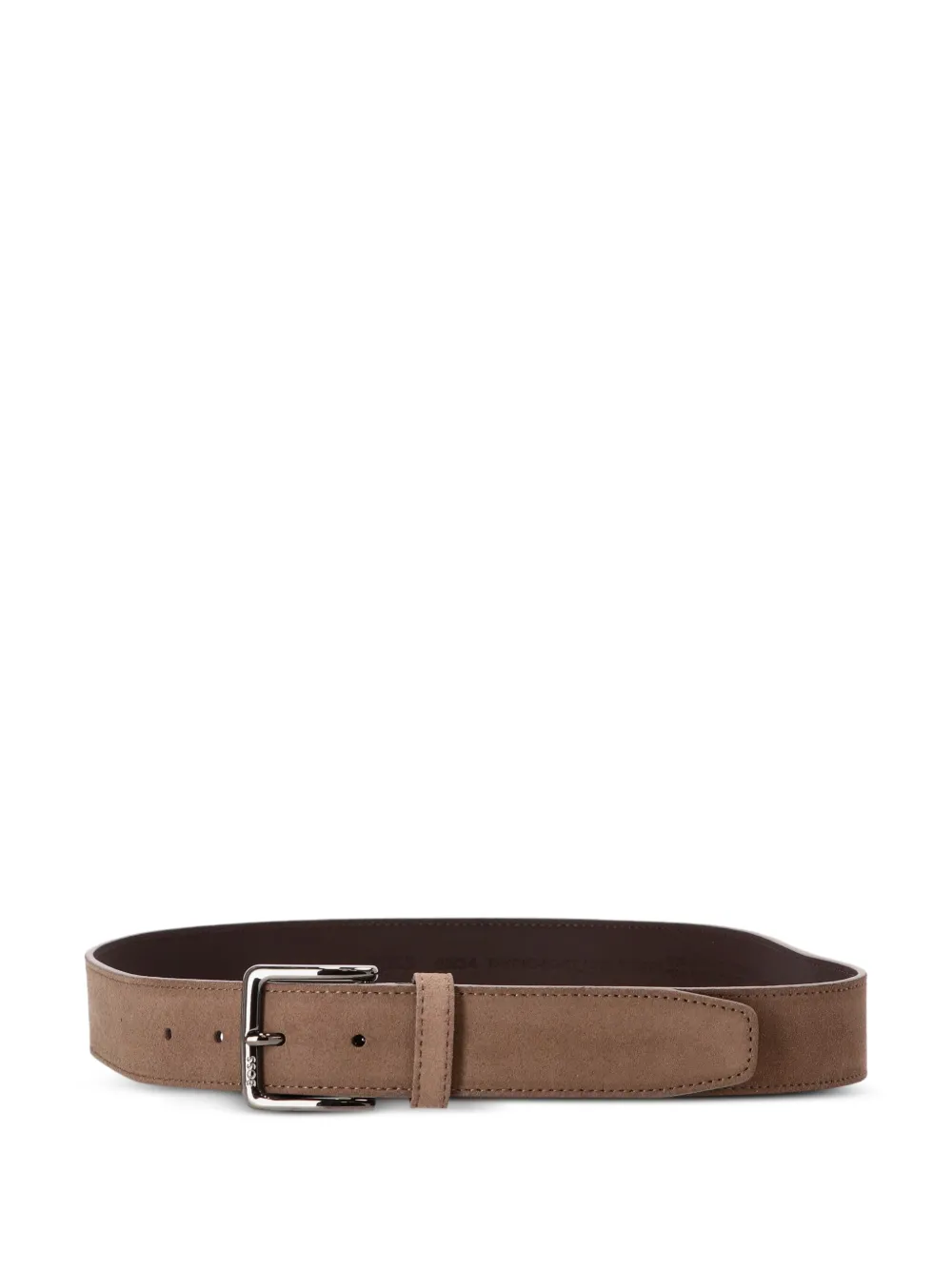 BOSS suede belt - Marrone
