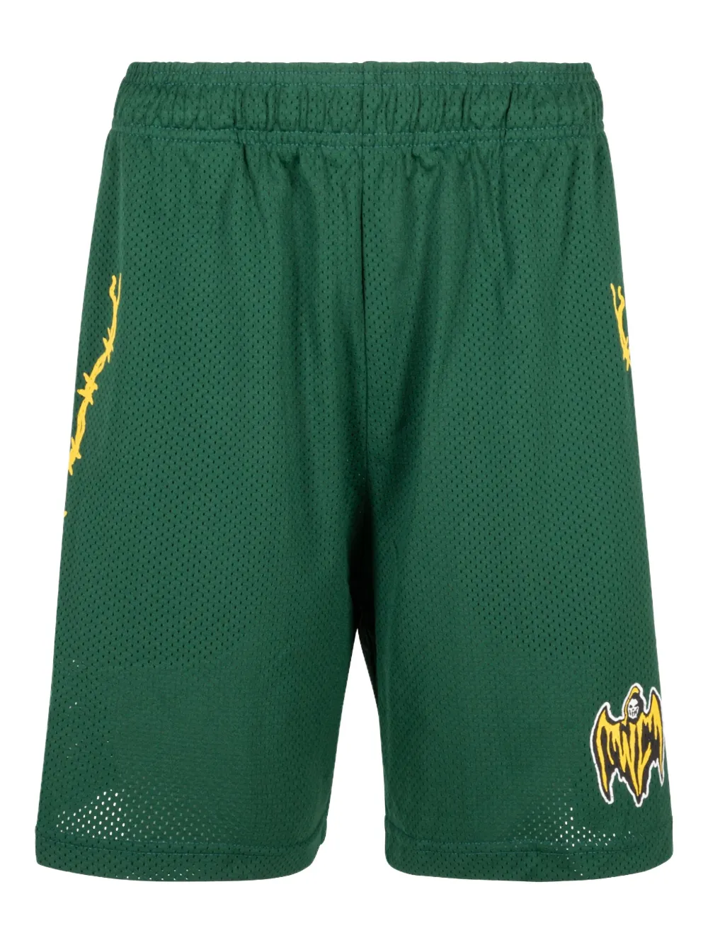 Warren Lotas Bat Reaper "Green" mesh shorts - Verde