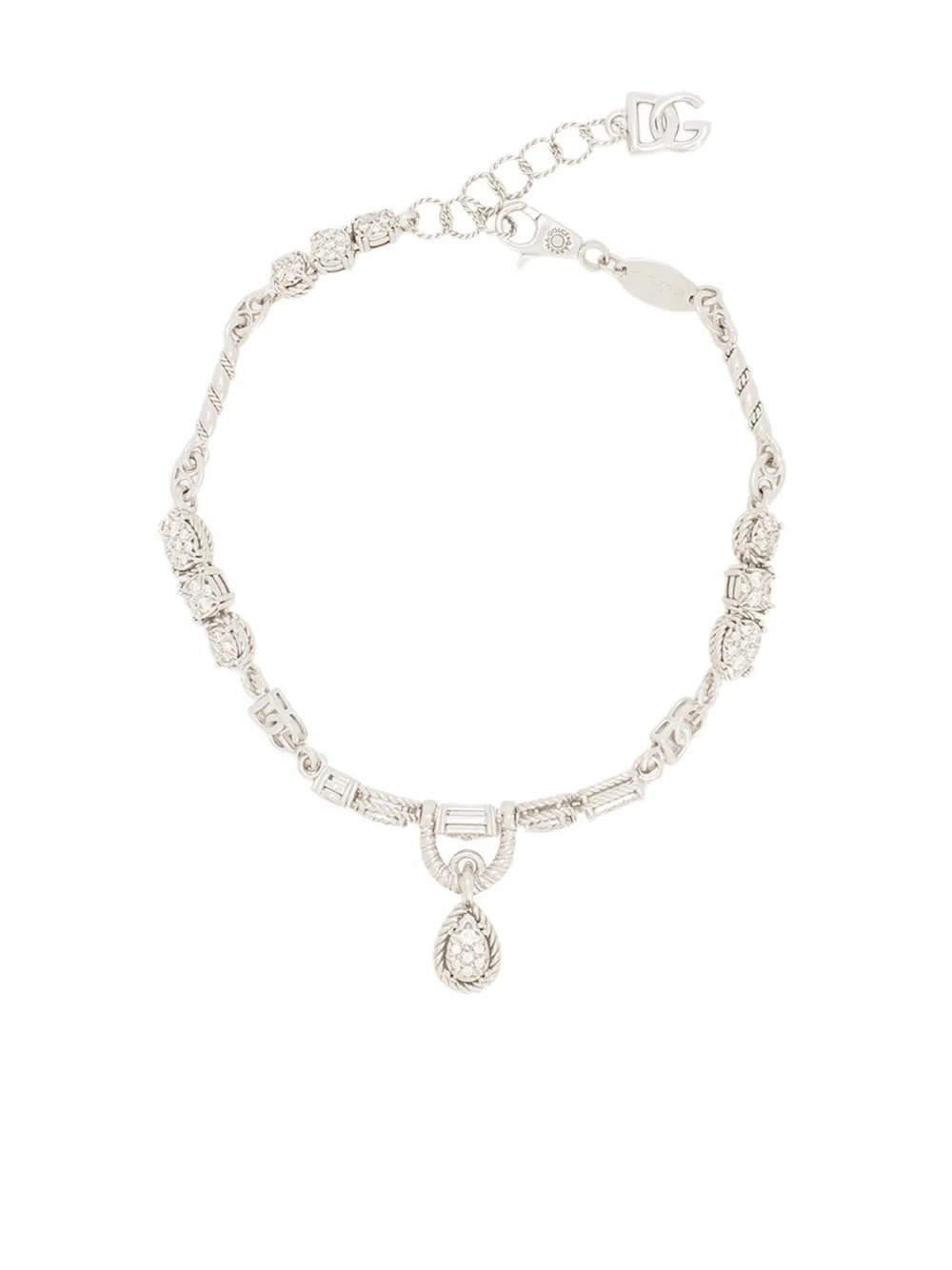 Dolce & Gabbana 18kt white gold Easy diamond bracelet - Argento