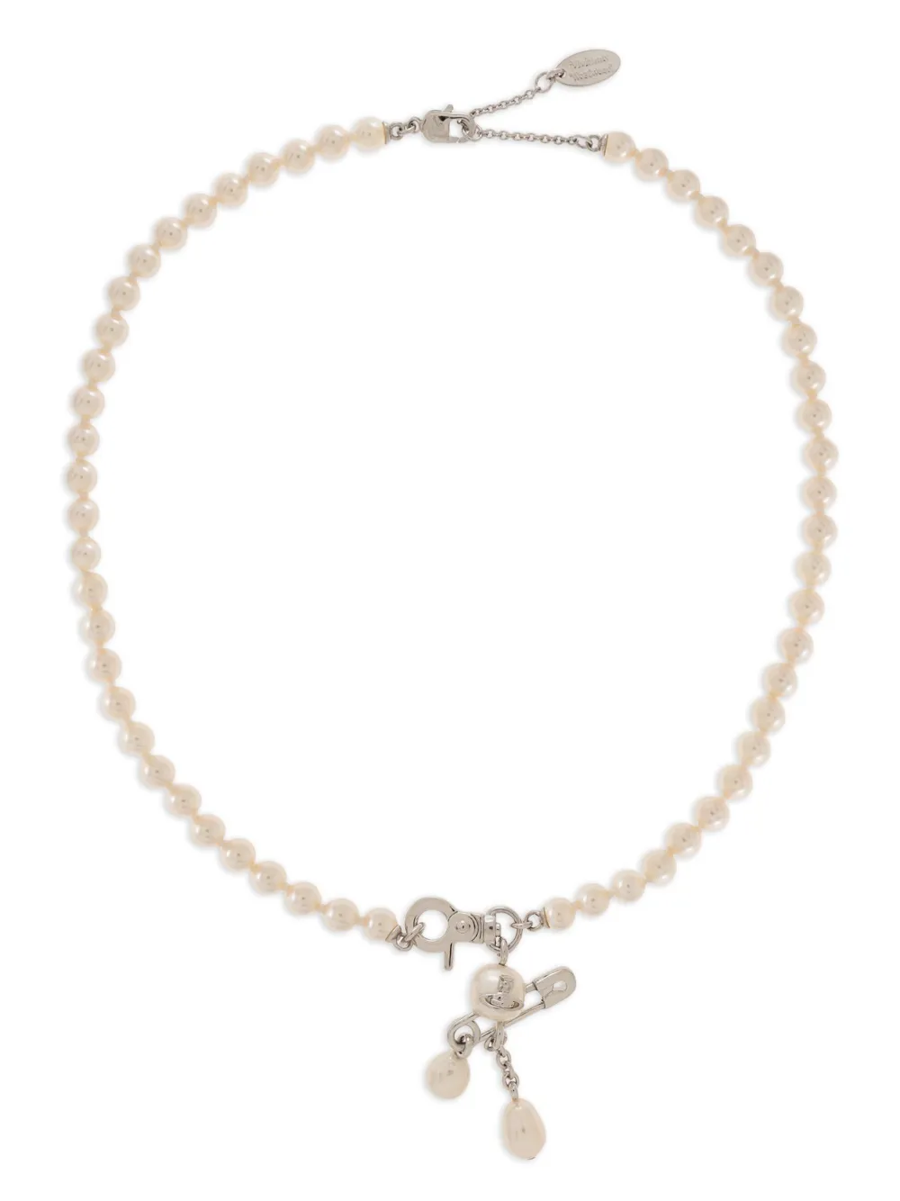 Vivienne Westwood Collana con perle sintetiche - Argento
