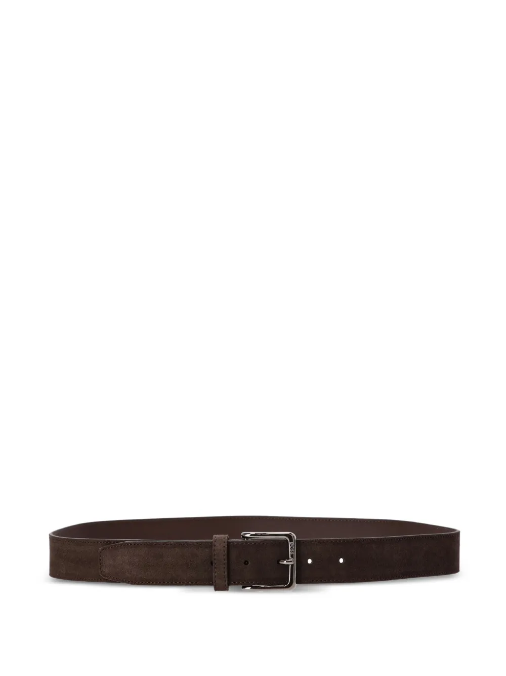 BOSS suede belt - Marrone