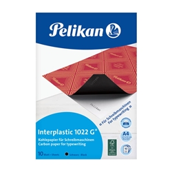 Carta carbone Pelikan Interplastic 1022G nero - 10 fogli