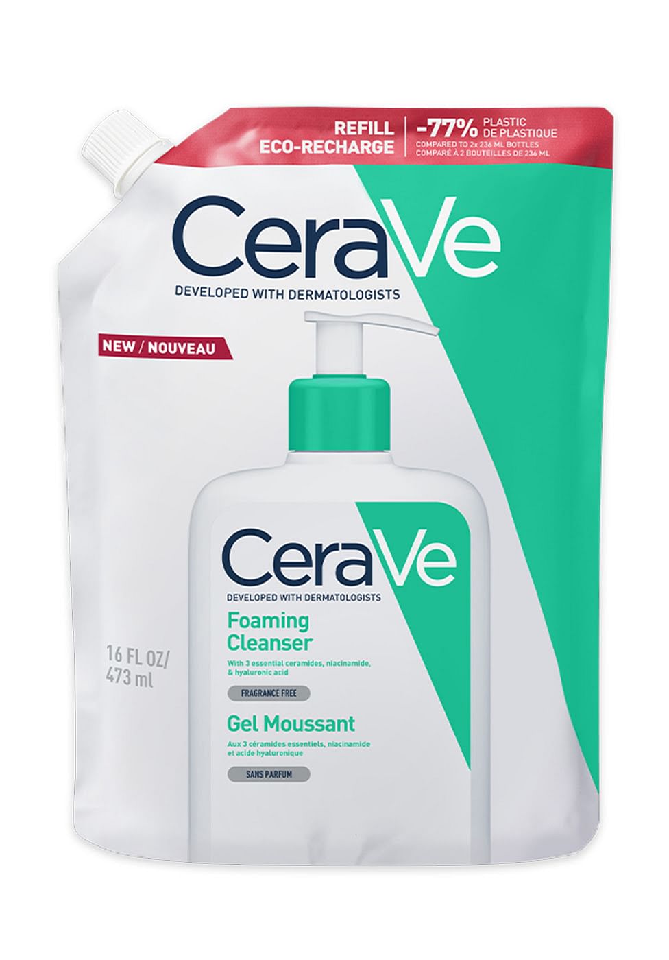 Cerave Refill Schiuma Detergente 473 Ml