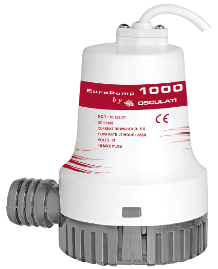 Pompa di sentina Osculati Europump II 1000 12 V 64 L/min