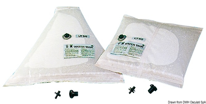 Serbatoio flessibile 100 Lt. per acqua potabile in nylon, pvc bianco