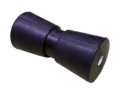 Rullo singolo laterale 200 mm. nero con foro da Ø 17 mm.