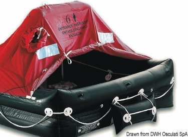Zattera FRANCIA, normativa ISO 9650 : Scegli il modello - Zattera Francia 8 persone morbida