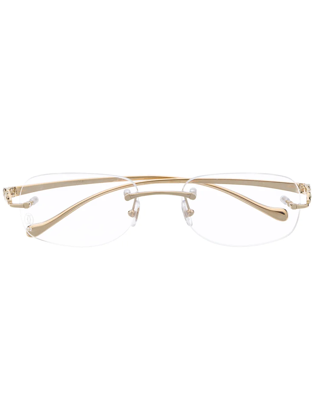 Cartier Eyewear Occhiali rettangolari Panthère - Oro