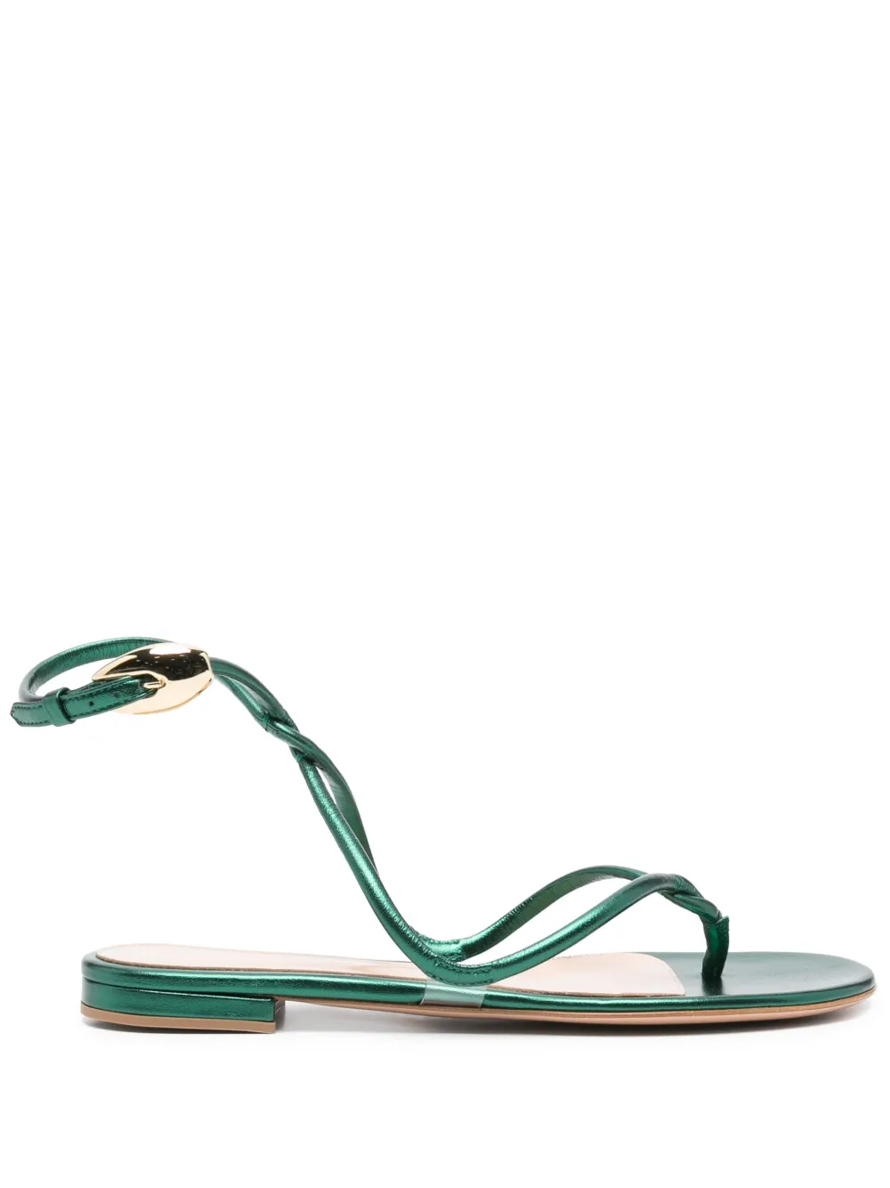 Gianvito Rossi Black Mamba flat sandals - Verde