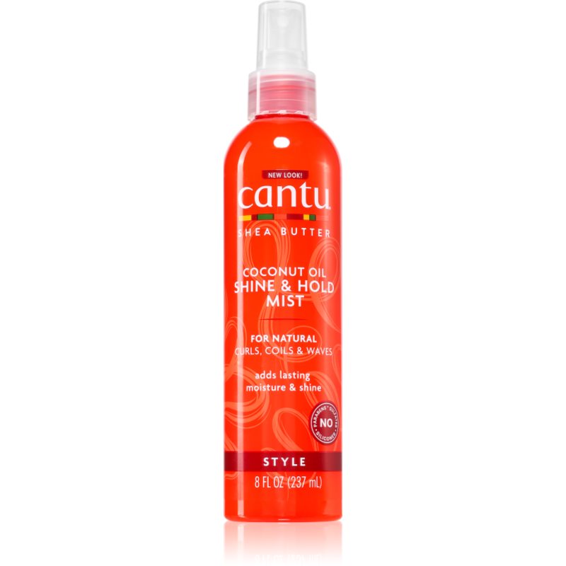 Cantu Shea Butter Shine&Hold Mist Spray Idratante Per La Brillantezza Dei Capelli Mossi E Ricci 237 Ml