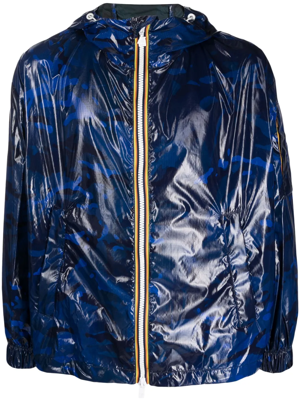 K-Way R&D Giacca con stampa astratta - Blu