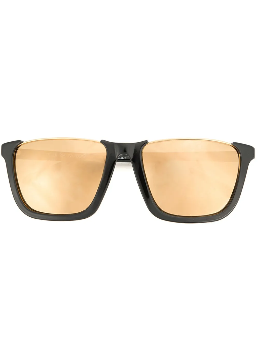 Linda Farrow oversized square shaped sunglasses - Nero